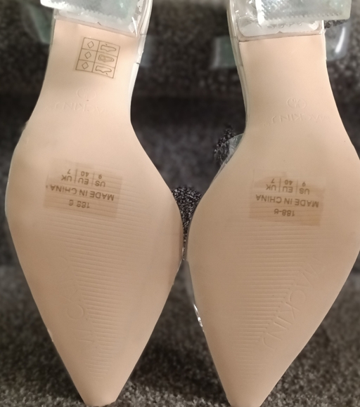 MACKIN J 651-1 Women's Clear Sandals Slip On Heels Slingback Pumps - Picture 4 of 7